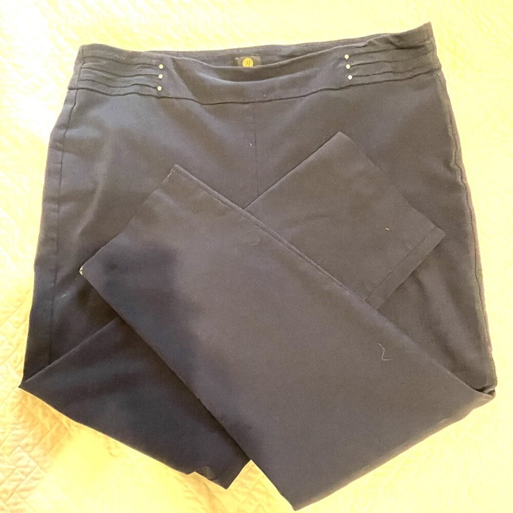 JM Collection size XL Short Navy Slacks.
